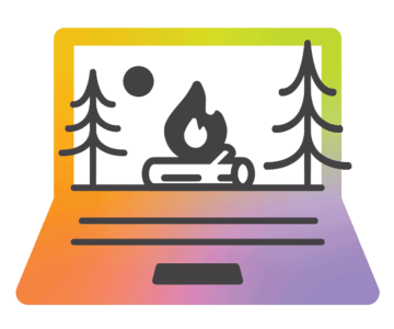 Outdoor camping, fire, pine trees, nature, wilderness, adventure, tent, camping site, camping experience, outdoor activities.