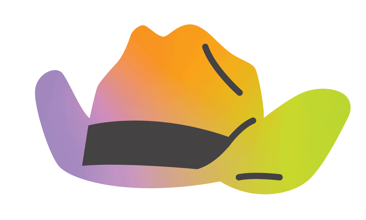 Colorful abstract illustration of a hand with vibrant hues representing the Spirit of Camp One Step.