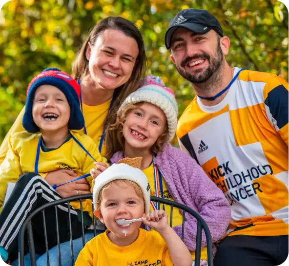 All inclusive kids camp experience at Camp One Step for childhood cancer families.