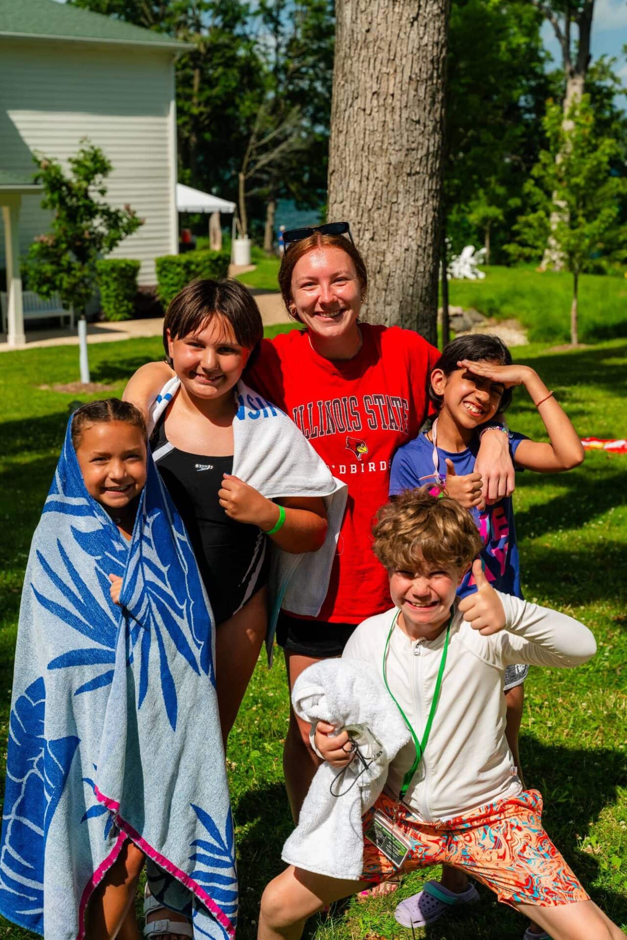 Child camping summer retreat activities.