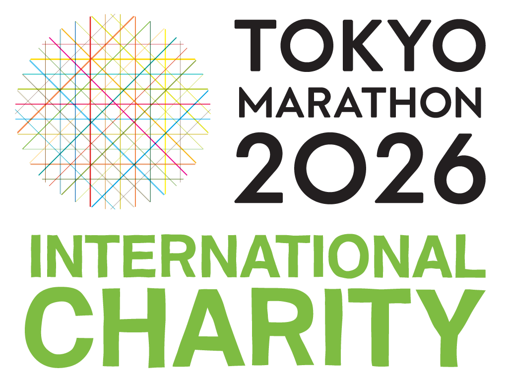 Vibrant Tokyo Marathon 2026 logo promoting international charity running event.