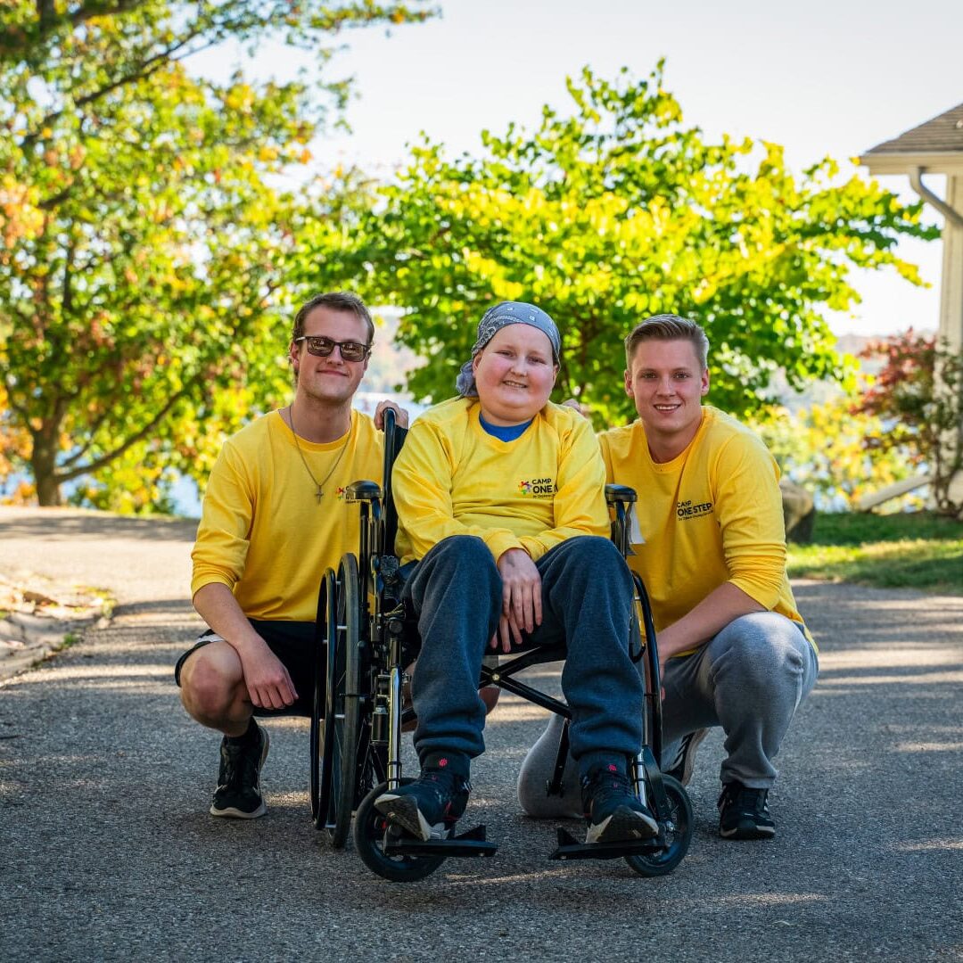 Accessible outdoor camp experience at Camp One Step for individuals with disabilities.
