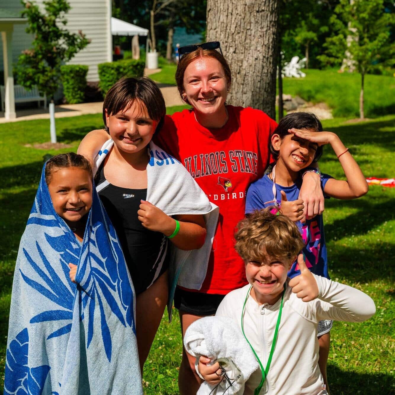 Child camping summer retreat activities.