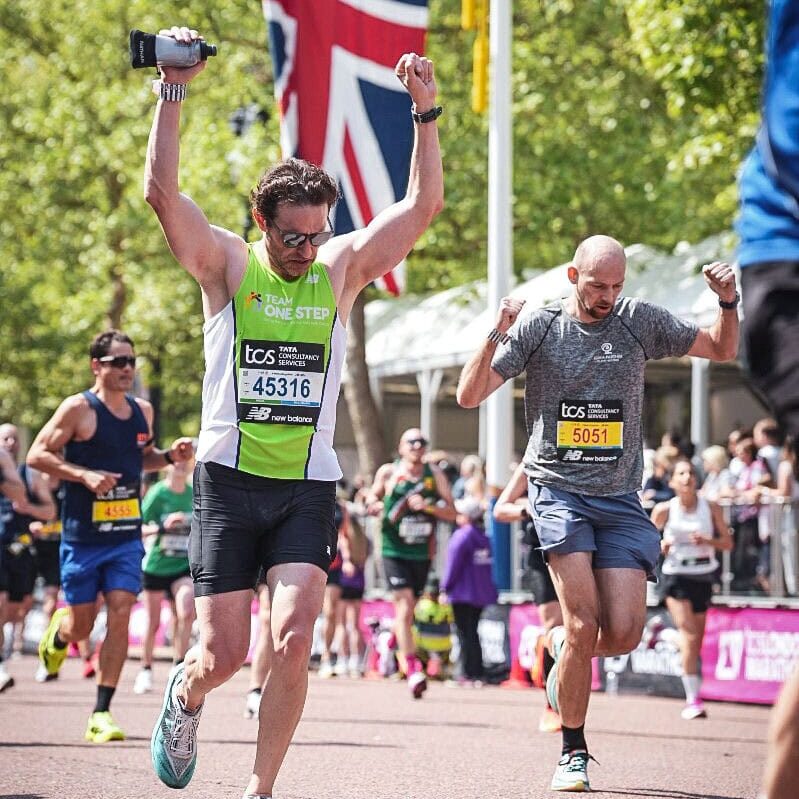 Athletes racing at Camp One Step marathon event.
